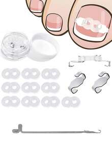 12pcs Ingrown Toenail Correction Kit, Nail Correction Clips, Ingrown Toenail, Curved , Toenail Traction Correction Patches, Nail Clips, Foot Care Tools, Reusable - Multicolor - View 8