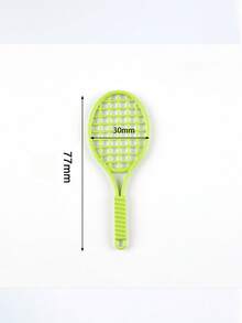 3pcs Alloy Enamel Tennis & Badminton Racket Charms, Sports Pendant DIY Jewelry Making Supplies For Handmade Keychain Bag Ornament Accessories - 3 Tennis Racket Keychains - View 3
