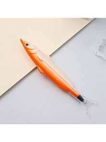 16/1pc Mixed Color Realistic Salted Fish Shaped Ballpoint Pen, Creative Novelty High-Quality Plastic Fish Design With Detailed Scales And Fins, Smooth Writing, Office Desk Stationery Writing Tool, Back To School, April Fool's Day Prank Gift, Random Shipment - Multiple Styles - View 13