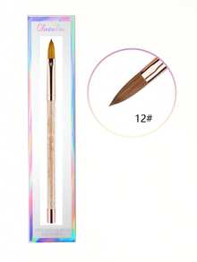 Olasalon Acrylic Nail Brush, Professional Acrylic Nail Brush, Silver And Gold Glitter Handle, Comfortable And Durable, New Style - Gold - View 12