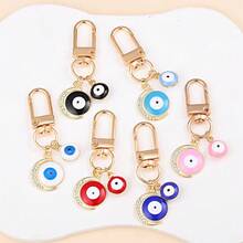 1pc/3pcs/6pcs Evil Eye Pendant Keychain, Creative Car Hanging Decor, Bag Charm, Small Gift For Friends And Besties, Unique And Exquisite Backpack Charm, Suitable For Back To School Season Gift, Graduation Season Gift, Halloween Gift, Easter Gift, Gift For Friends - Multicolor - View 15