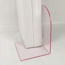 1pc/2pcs Colorful Acrylic Book Stand, Thickened Non-Slip Transparent L-Shaped Desktop Magazine/Book Holder, Adjustable And Space-Saving Design Suitable For Home, Office, School, Back To School Season (Packaging Sent Randomly) - Multicolor - View 17