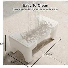 Premium Toilet Stool Squat For Adults, Non-Slip Squatting Poop Stool For Bathroom, Portable , 7 Inch Potty Foot Step - View 6