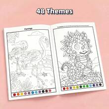 Buku Mewarnai 48 Tema Berdasarkan Angka untuk Anak Usia 3-12 Tahun, Buku Aktivitas Melukis & Menggambar DIY, Latihan Fokus dan Pengembangan Kognitif, Hadiah Ulang Tahun Ideal untuk Anak Laki-Laki dan Perempuan Kreatif - Putih - View 13