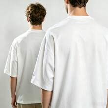 Herren Mode Casual Top-QualitäBaumwollmischung Cooles Lustiges Design Bedrucktes-Shirt Locker Sitzend Sommer Herren-Shirt O-Ausschnittänner Tees-Shirt Top - Farbe 2 - Übersicht 5
