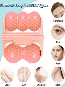 2-In-1 ICE ROLLER Home Use, Dual-Head Cold Therapy Gel Beauty Massage Skin Care Device, Portable Ice Roller For Face And Body, Revitalizes Skin, Firm, Lift And Shape - Multicolor - View 1