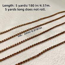 5mm Multi-Color Crystal Rhinestone Cup Chain Trim, Electrophoretic Colorful Crystal Claw Chain, 2mm Dense Single Row Rhinestone Chain, DIY Jewelry Accessories, Clothing Trim - Multicolor - View 20