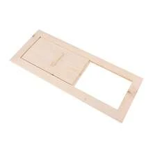 RibasuBB Natural Wood Sauna Ventilation Panel With Sliding Adjustable Vent 13.19 X 4.92 In Heat Resistant Air Exchange - Default - View 8