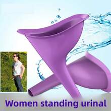 6-Pack Reusable Silicone Female Urinal – Portable Pee Funnel For Women, Leakproof & Easy Clean, Perfect For Camping, Travel, Hiking, Festivals & BBL Recovery (Pink, Purple, Orange) - Multicolor - View 13