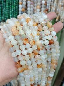 1 Strand Natural Stone Beads Original Dragon Patterned Agates Round Loose Spacer Beads For Jewelry Making Bracelet Necklace 6/8/10mm - Multicolor - View 2