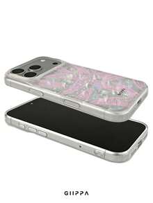 GIIPPA 1件粉色海星圖案設計手機殼，適用於Phone 17 Pro Max，相容於Phone 16 Pro Max、15 Pro Max、14 Pro Max，韓系高端時尚趣味手機殼，相容於11/12/13/14/15/16 Pro Max Plus，優雅設計適合男女使用，聖誕節、情人節、復活節、婚禮季和生日送給女友的完美禮物！ - 粉色 - 查看 3
