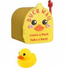 1pc 3D Printed Cruise Duck Mailbox, Front-Opening Plastic Mailbox, Cute Decorative Magnetic Wall-Mounted Mini Mailbox, Suitable For Cruise Ship Cabin Doors, Home Refrigerator, Office Decoration, Gift For Duck Hunting Enthusiasts - Duck - View 12