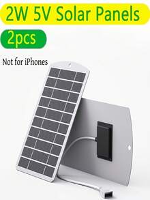 2W Lightweight Solar Charger, Portable Outdoor USB Solar Panel Power, Suitable For Phones And Headphones, Compact Backpack Solar Panel, Suitable For Camping, Hiking And Emergency Use - Solar Panel - View 6