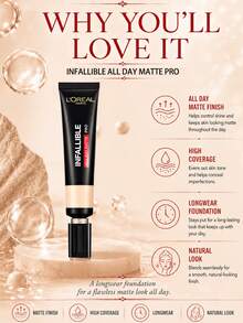 L’Oreal Paris L'Oreal PRO 粉底液 #240，10/35ml，雙重控油配方，高遮瑕，防水防暈染，輕盈配方，持久霧面妝效，適合油性肌膚 - 吸油棒PRO恆放溢彩持色粉底液#240 - 查看 8