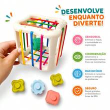 Sensory Educational Cube Kit For Babies Geometric Shapes Castela - Multicolor - Ver 8