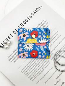 1/5/10/20pcs Fresh Floral Snap Button Jewelry Bags, Made Of Soft And Durable Fabric, Paired With Exquisite Gold Snap Buttons, Compact And Space-Saving. - Multicolor - View 7