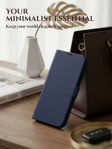 多功能錢包式 PU 手機殼，相容 Apple 手機，卡槽手機殼 17、Apple 17 Pro Max 卡槽手機殼，可閱讀翻蓋手機殼，實用手機配件，Apple 17 Pro 手機殼附智慧手機支架，相容 S26 Ultra/S25 Ultra 信用卡槽手機殼，內建實用支架 17 Pro 手機殼，適合日常使用 Honor 手機殼，防水、防震、防摔、防刮、全方位保護設計智慧手機殼，夏季深藍復古 Apple 手機殼 - 藍色 - 查看 6