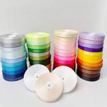 100碼雙面緞帶捲，適用於禮物包裝、蛋糕裝飾、花束裝飾、DIY手工、婚禮派對用品、邀請函包裝 - 多色 - 查看 2