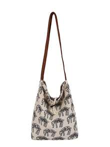 BAILEE A Stylish, Casual, Shoulder Bag Featuring Unique Animal Patterns With Horn Buckles. Great For Clothing Combinations And As A Gift Option. - Multicolor - View 14