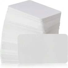 100pcs/50pcs/10pcs Premium White Blank Business Cards 3.5x2.2 Inch Small Blank White Cardstock Memo Cards Kraft Paper Business Cards - View 2