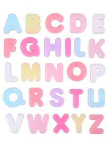 30/50/100pcs Random Acrylic Letter Beads, Jewelry Making Accessories, Letter Pendant Beads, Keychain Handmade Craft Jewelry Accessories - Alphabet Beads - View 8