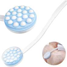 背部乳液塗抹器按摩器 手持式 易抓握 使用方便 適用於背部、腿部與足部 防曬乳、乳液與沐浴露 長柄洗澡刷 易用手動出液式 - A - 查看 11