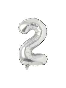 1pc 32 Inch Large Silver Number Foil Balloon, Suitable For Birthday Party Decoration, First Birthday Scene Arrangement, Atmosphere Background Decoration, Anniversary Decoration, Wedding Decoration, Valentine's Day, Mother's Day, Christmas Decoration, Indoor And Outdoor Decoration, Home Decoration, Room Decoration, Graduation Ceremony Decoration - Silver - View 19