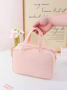 Portable Hanging Travel Toiletry Bag, Large Capacity Multi-Compartment Cosmetic Bag, Travel Toiletries Organizer, Foldable Toiletry Bag For Women - Multicolor - View 8
