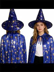 Best-Selling Christmas Hooded Cape - All Black Grim Reaper Demon Witch Long Cloak - Stage Makeup Performance Prop - Event Cosplay Prop - Suitable For Halloween, Christmas, Birthday Party And Other Occasions, Gift For Family And Friends - Multicolor 1 - View 9