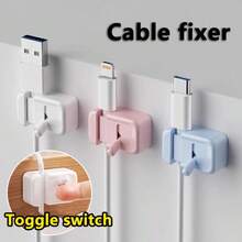 桌面線材收納器－簡易免鑽孔邊緣安裝式充電線與數據線固定座 - 彩色 - 查看 6
