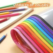 Reusable Large File Bag, 35.61cm Long, With Whiteboard Marker, Multiple Colors, Practical And Durable, Suitable For Teacher Teaching And Document Recording - A - View 7