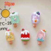 5/10/15pcs Cartoon Ice Cream Fridge Magnets, Cute Refrigerator Magnets, Suitable For Kitchen Decor And Home Decor, Whiteboard Magnets, Decorative Fridge Magnets, Best Gift For Birthday, Graduation, Christmas - Multicolor - View 14