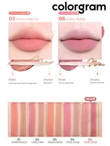 Colorgram All-In-One Lip Liner Pencil, Multi-Function Lip Liner & Lip Contour, Natural Tone, Matte Finish, Create Fuller & More Voluminous Lips, Lip Plumping Effect, Silky Creamy Texture - 03 Peach Beige - View 5
