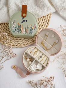 Boîte à bijoux personnalisée - Fleur d'anniversaire, Boîte à bijoux personnalisée - Fleur d'anniversaire, Boîte cadeau de demoiselle d'honneur de mariage pour les sœurs, Cadeau pour les femmes - Multicolore - Voir 7