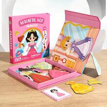 Children's Magnetic Princess Dress-Up Busy Book, 10 Theme Educational Activity Book, Creative Magnetic Matching Game, Suitable For Toddlers 3 Years And Above - Multicolor - View 6