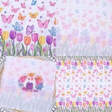 20/40/60 Piezas,Servilletas Desechables con Mariposas y Tulipanes de Acuarela,Servilletas de Cóctel con Estampado Floral de Jardín de Primavera,Servilletas de Mesa de 2 Capas Gruesas,Ideales para Picnics de Primavera,Té de la Tarde en el Jardín,Fiestas de Cumpleaños,Baby Showers,Bodas & Decoración de Mesa de Postres - Multicolor - Ver 7