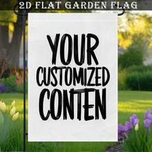 Pure White Linen Blank Base Full Material Free Print Custom Garden Flags Personalized DIY Portrait Text Scenery Universal Yard Decor Four Seasons Outdoor Backdrop Lightweight Waterproof Customized New Flags Private Memory Welcome Fabric Banner - Multicolor - View 4