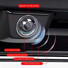 2pcs High Definition Scratch-Resistant Wear-Resistant Adhesive-Backed Non-Destructive Installation Car Camera Protective Cover, Dash Cam Reverse Camera Lens Protector, 360° Panoramic Image Protection, Dust-Proof And Collision-Proof - 2-pack - View 4