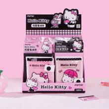 Miniso Buku Catatan  dengan Sampul Plush dan Kancing Jepret, 72K 80 Halaman, Buku Catatan Saku, Jurnal Harian untuk Kelas & Perjalanan, Kertas PVC Kain Plush (1 Buah) - Beraneka warna - View 4