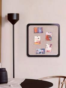 1pc Customizable Decorative Felt Board, No-Drill Bulletin Board For Office And Home, Supports Notes/Photos/Posters Display - 1PC - View 6