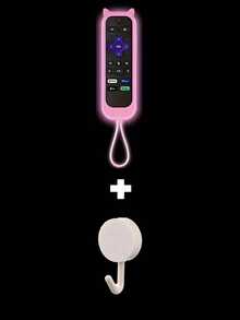 Silicone Glowing Remote Control Storage Case With Lanyard, Suitable For TV Remote, Simple Remote, Voice Remote, Silicone Protective Cover, Home Decor, Beautiful And Practical - Multicolor - View 14