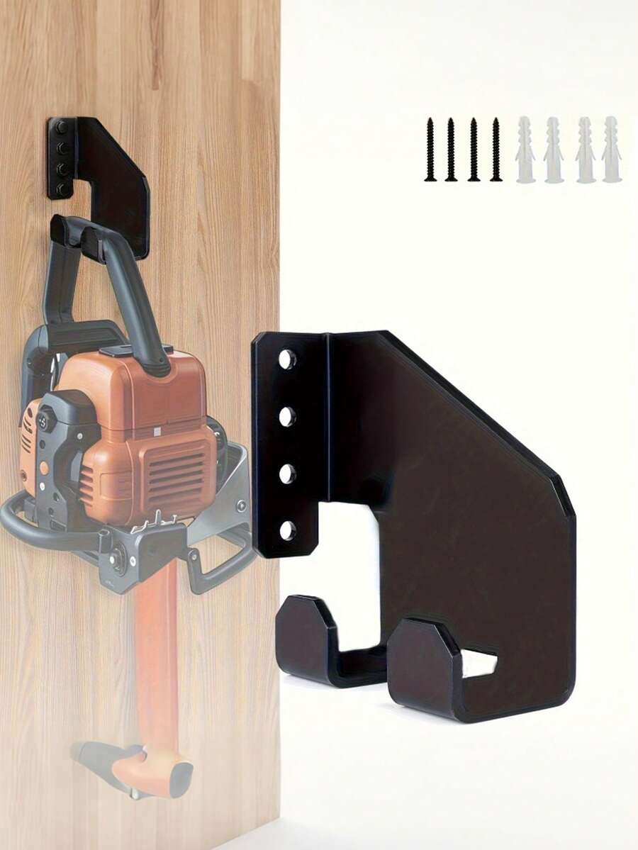 Warehouse Garage Electric Saw Hanger,Heavy-Duty Metal Chain Saw Hanging Holder,Wall Mounted Storage Hook Chainsaw Hanger Rack For Garage Organization,Shed Storage Rack,Garage Tool Easy To Install Space-Saving Hook,For Home Or Garage,Tool Room - Multicolor - View 1