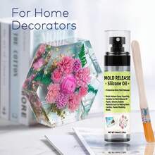 耐熱矽膠離型劑，易於使用的不黏噴霧，適用於 DIY 樹脂、蠟燭、手工皂製作 - 黑色 - 查看 2