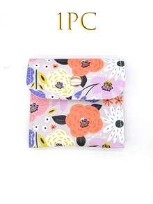 1/5/10/20pcs Fresh Floral Snap Button Jewelry Bags, Made Of Soft And Durable Fabric, Paired With Exquisite Gold Snap Buttons, Compact And Space-Saving. - Multicolor - View 21