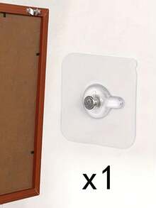 No-Drill Picture Hanging, Adhesive Picture Hanging Hooks, Transparent Adhesive Hooks For Frames, Bathrooms And Kitchens - One Size - View 16