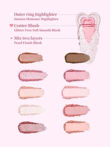 PERIPERA All Take Mood Like Palette #01 Prestige Pink 1 盤，多功能眼影腮紅打亮盤，柔粉棕色調，適合日常旅行妝容與初學者 - 01 輕奢柔粉色 - 查看 2