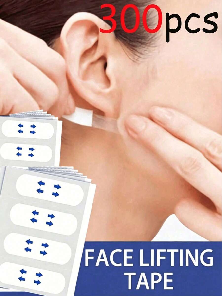 200pcs/40pcs/20pcs/6pcs Instant Support Face Mask - Invisible Waterproof Transparent Molding Mask For Chin & Neck, Face Tape - Alcohol-Free, Suitable For All Skin Types, Unisex, Jawline