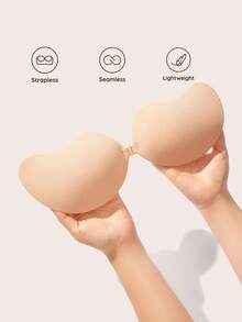 Lignisse Backless Mango Breathable Adhesive Bra Cups, Invisible Bust Lift Tape, Breathable Sticky Bra,Suitable For Wedding Dresses/Formal Gowns - Multicolor - View 2