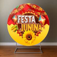 Round Party Panel Easy Dress 1.50m June Party Arraiá - FJN167 - View 2