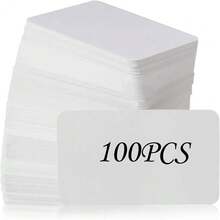 100pcs/50pcs/10pcs Premium White Blank Business Cards 3.5x2.2 Inch Small Blank White Cardstock Memo Cards Kraft Paper Business Cards - View 10